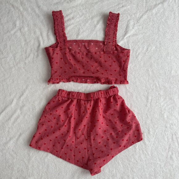 Cider Red Heart Print Matching Set - Picture 3 of 7